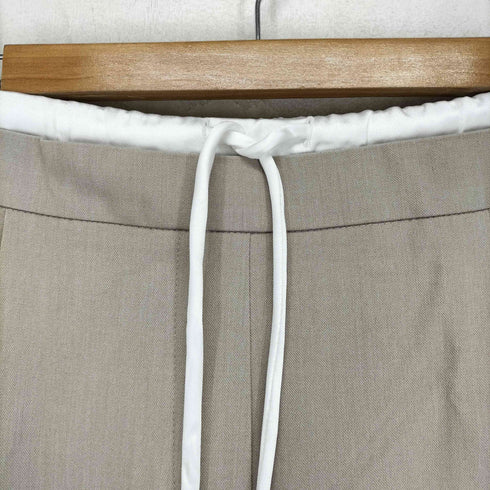 ザラ ZARA WIDE-LEG TROUSERS WITH DOUBLE WAISTBAND レディース M