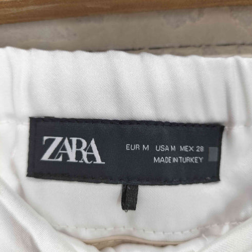 ザラ ZARA WIDE-LEG TROUSERS WITH DOUBLE WAISTBAND レディース M