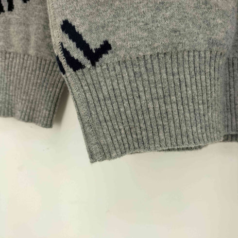 ヴェルメイユ VERMEIL 12G2 トーンロゴジャガードニット レディース