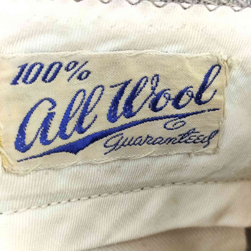 60s 片爪 ピンロック TALON タロン センタープレス ウール スラックス メンズ