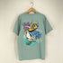 Caribbean Soul USA製 袖裾シングル 両面プリントクルーネックTシャツ メンズ XL