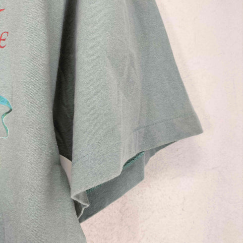Caribbean Soul USA製 袖裾シングル 両面プリントクルーネックTシャツ メンズ XL