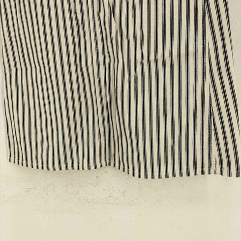 ユニバーサルオーバーオール UNIVERSAL OVERALL デニムポケット ヒッコリー ストライプ スカート レディース M