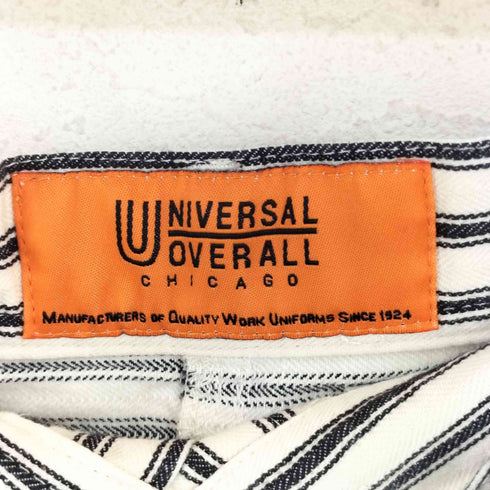 ユニバーサルオーバーオール UNIVERSAL OVERALL デニムポケット ヒッコリー ストライプ スカート レディース M