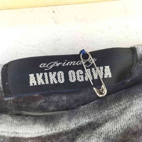 AKIKO OGAWA フリル アシンメトリー ベロア スカート domestic レディース 36