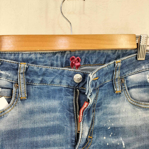 ディースクエアード DSQUARED2 ダメージスキニー デニムパンツ レディース 36