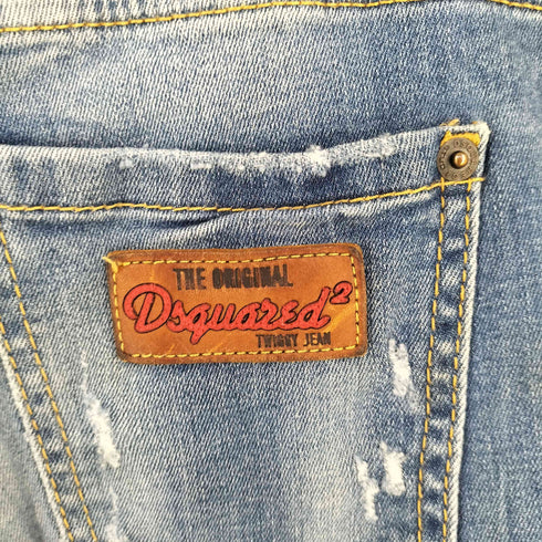 ディースクエアード DSQUARED2 ダメージスキニー デニムパンツ レディース 36