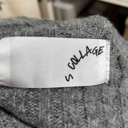 コラージュガリャルダガランテ COLLAGE GALLARDAGALANTE ウール混フロントZIPハイネックニット レディース FREE