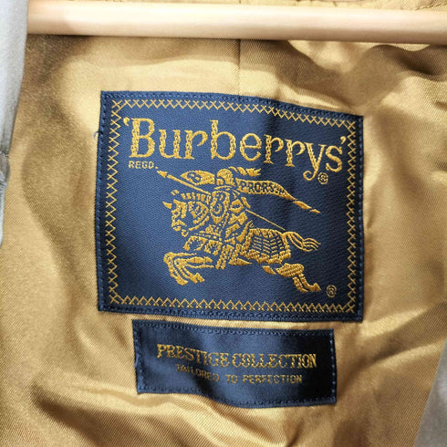 バーバリーズ BURBERRYS 金タグ 玉虫 裏地ノバチェックライナー付ステンカラーコート メンズ 175