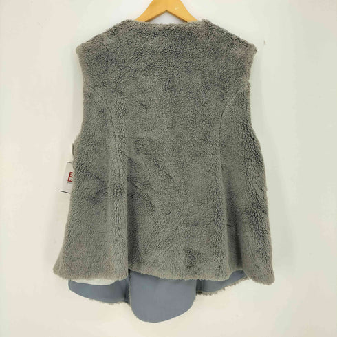 キココスタディノフ KIKO KOSTADINOV 23ss Grey Zlatyu Sleeveless Shearling Vest スリーブレス シェアリング パイル ダブル ライダース ベスト メンズ EUR:48