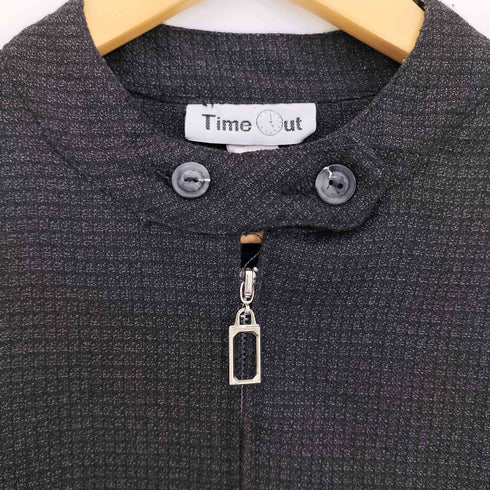 Time Out ワッフル地 クロップドショートブルゾン メンズ