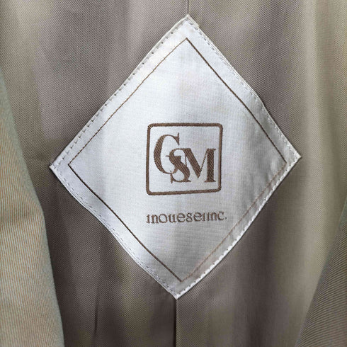 GSM  ベルテッド トレンチコート メンズ