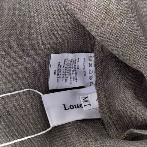 ルエレ Louere リネンライクノースリーブスリットワンピース レディース MT