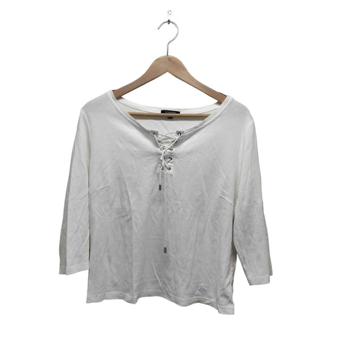 バーバリーロンドン BURBERRY LONDON 裾ロゴ刺繍フロントリボンカットソー レディース  15