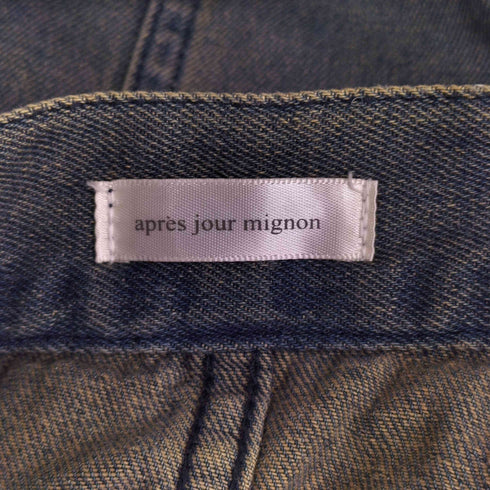 アプレジュールミニョン Apres jour mignon フロントジップデニムスカート レディース