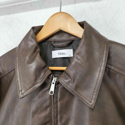 FFEIN ビックシルエットフェイクレザーA-2ジャケット レディース JPN:L