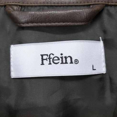 FFEIN ビックシルエットフェイクレザーA-2ジャケット レディース JPN:L