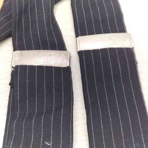 ALBERT THURSTON ストライプサスペンダー メンズ