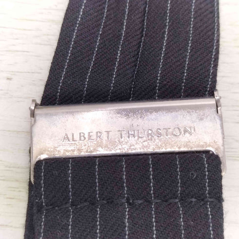 ALBERT THURSTON ストライプサスペンダー メンズ