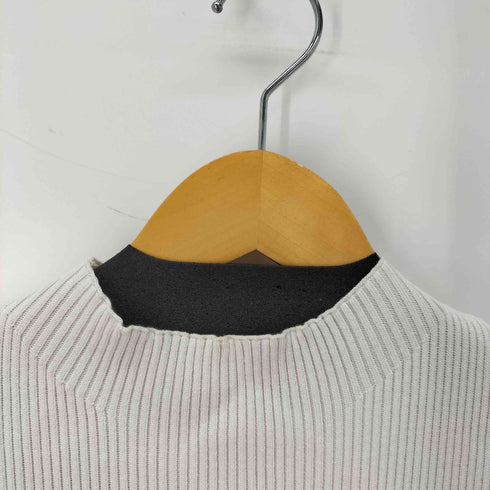 マーキュリーデュオ MERCURYDUO 配色チェンジリブ五分袖ニットワンピース レディース import:M