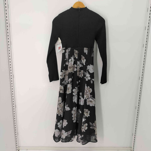 マーキュリーデュオ MERCURYDUO フラワードッキングロングスリーブワンピース レディース import:S