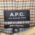 アーペーセー A.P.C. MADE IN BULGARIA 裏地ハウンドトゥースチェック ハンティング ステンカラーコート レディース FR:36