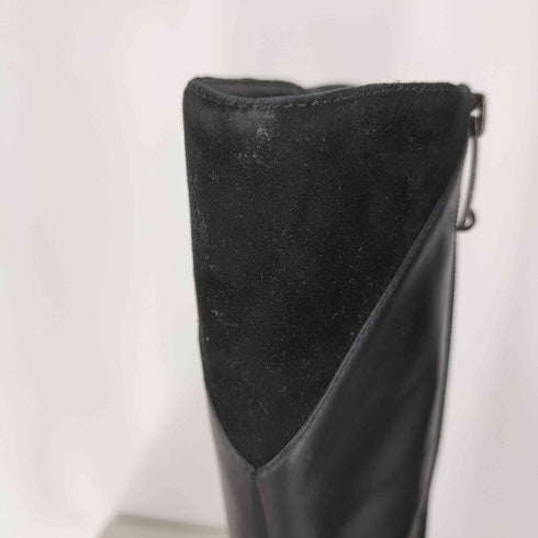 VIASPIGA  サイドジップ レザー ヒールロングブーツ レディース  7M