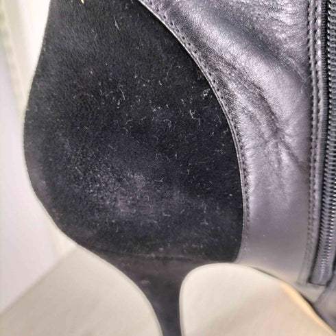 VIASPIGA  サイドジップ レザー ヒールロングブーツ レディース  7M