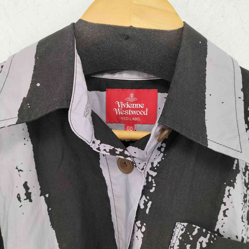 ヴィヴィアンウエストウッドレッドレーベル Vivienne Westwood RED LABEL ストライプスクエアシャツ レディース 00