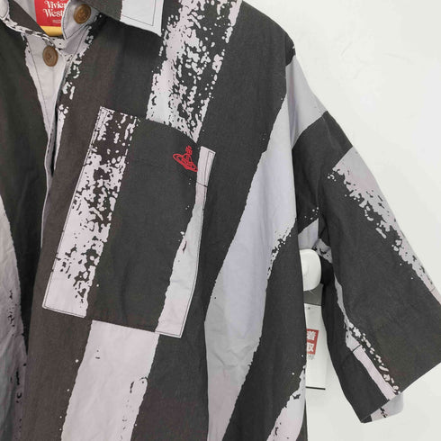 ヴィヴィアンウエストウッドレッドレーベル Vivienne Westwood RED LABEL ストライプスクエアシャツ レディース 00