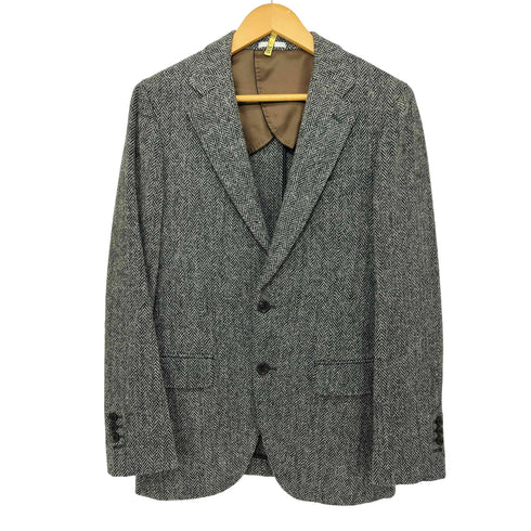 スーツセレクト SUIT SELECT Harris Tweed ヘリンボーンツイル 背抜き 2B ウールテーラードジャケット メンズ H:175 C:94 W:78
