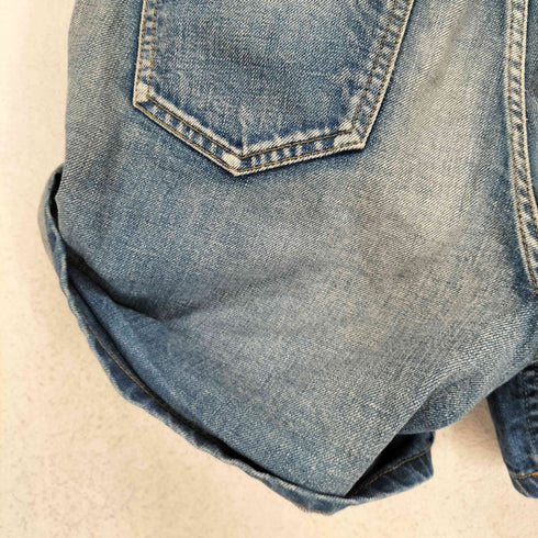 ヴィヴィアンウエストウッド アングロマニア Vivienne Westwood ANGLOMANIA ワッペン刺繍デザインショートデニムパンツ レディース 40