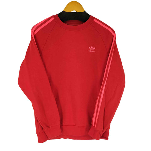 アディダス adidas 3ストライプ ロゴ刺繍 スウェット メンズ JPN:L