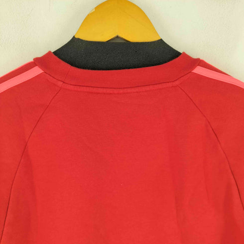 アディダス adidas 3ストライプ ロゴ刺繍 スウェット メンズ JPN:L