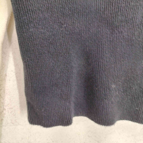 エムエムシックスメゾンマルジェラ MM6 Maison Margiela バイカラークロップドクルーネックニット レディース S