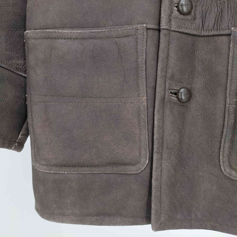 オクトパスアーミー OCTOPUS ARMY JOHNS HAMER社製 シープスキン ムートンボアジャケット メンズ import:L