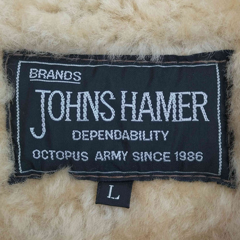 オクトパスアーミー OCTOPUS ARMY JOHNS HAMER社製 シープスキン ムートンボアジャケット メンズ import:L