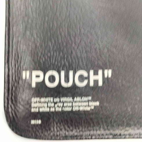 オフホワイト OFF-WHITE Quote Pouch レザー ポーチ クラッチ バッグ メンズ
