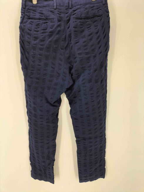 ニート NEAT Jumbo Sheersucker TAPERED - NAVY ジャンボ シアサッカー テーパード パンツ メンズ JPN:46