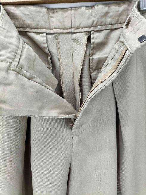 アダムエロペ Adam et Rope クロスインバーテッド ワイドストレート タック スラックス パンツ メンズ JPN:M