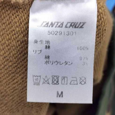 サンタクルズ SANTA CRUZ SPEED WHEELS ウッドランドカモ クルーネック スウェット メンズ JPN:M