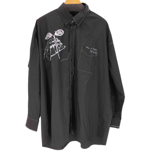 メゾンマルジェラ Maison Margiela 17SS 刺繍デザインシャツ メンズ  40