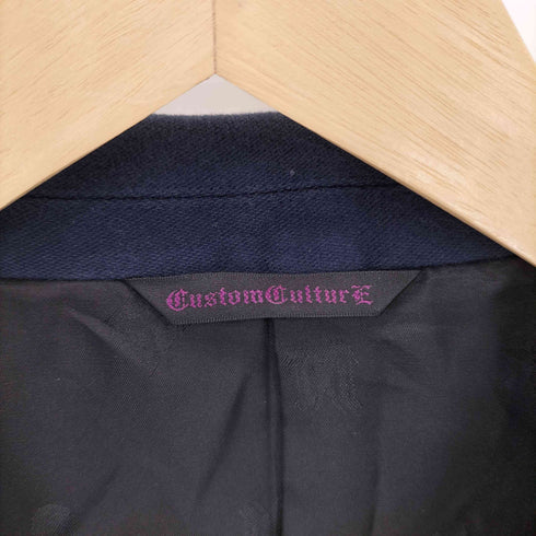 カスタムカルチャー CUSTOM CULTURE ベロアタッチ 3Bチェスターコート メンズ JPN:2