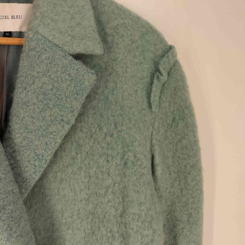 ルシェルブルー LE CIEL BLEU ウールナイロン ベルテッド チェスターコート メンズ 36