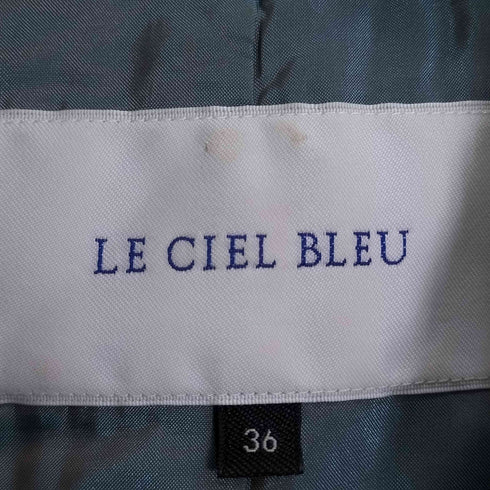 ルシェルブルー LE CIEL BLEU ウールナイロン ベルテッド チェスターコート メンズ 36
