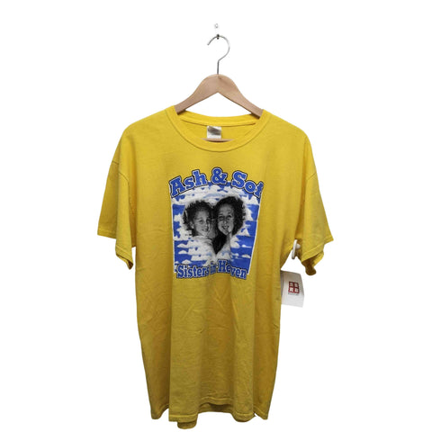 ギルダン GILDAN Ash&Sof Sisters in Heaven フロントプリントクルーネックTシャツ メンズ L