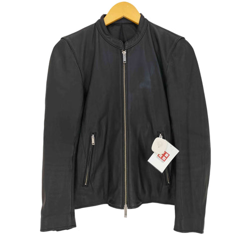 ステュディオス STUDIOUS ラムレザー ダブルジップ シングルライダースジャケット メンズ JPN:1