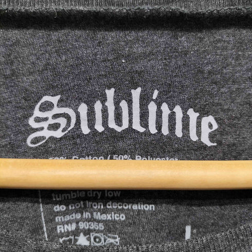 フロントプリントバンドTシャツ メンズ  L