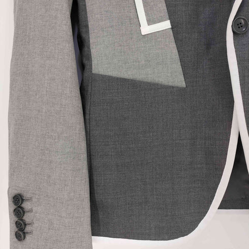 yoshiokubo  ウール 4ポケット カラー切替 1B テーラードジャケット メンズ JPN:1