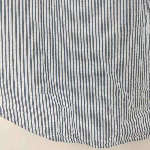 ポロラルフローレン POLO RALPH LAUREN CUSTOM FIT シアサッカー ポニー刺繍 ボタンダウン半袖シャツ メンズ import:L